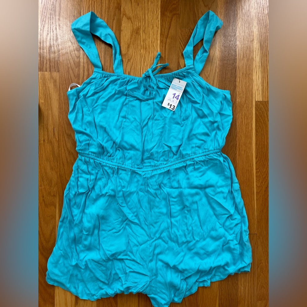 Vibrant Teal Romper